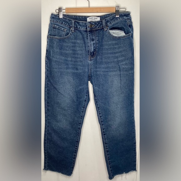 Velvet Heart Indigo Cropped Jeans - Picture 1 of 14